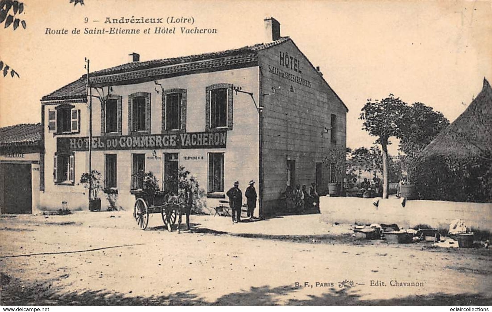 Andrézieu-Bouthéon           42         Hôtel Du Commerce. Vacheron       (voir Scan) - Andrézieux-Bouthéon