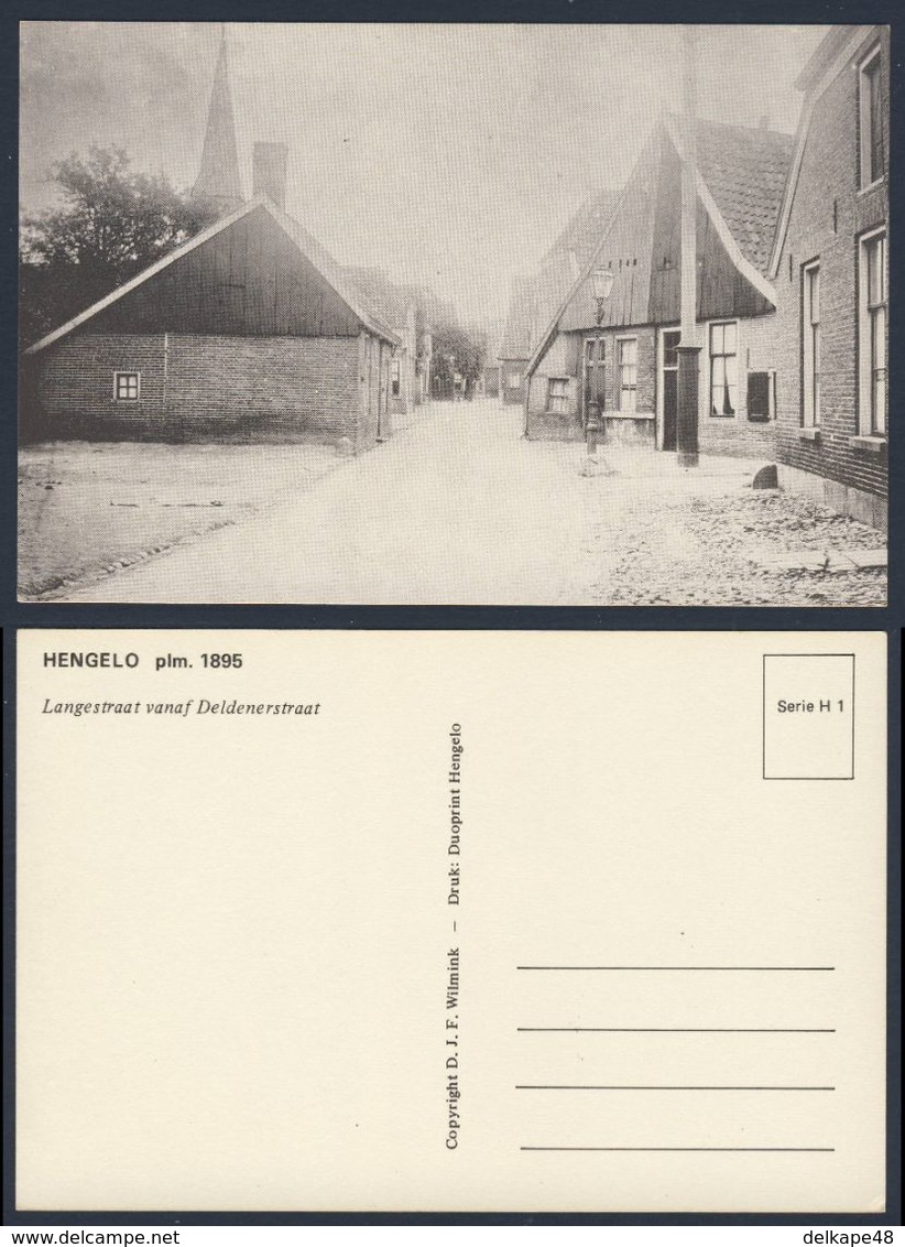Nederland - Hengelo (O) , Langestraat Vanaf Deldenerstraat - 1895 - Hengelo (Ov)