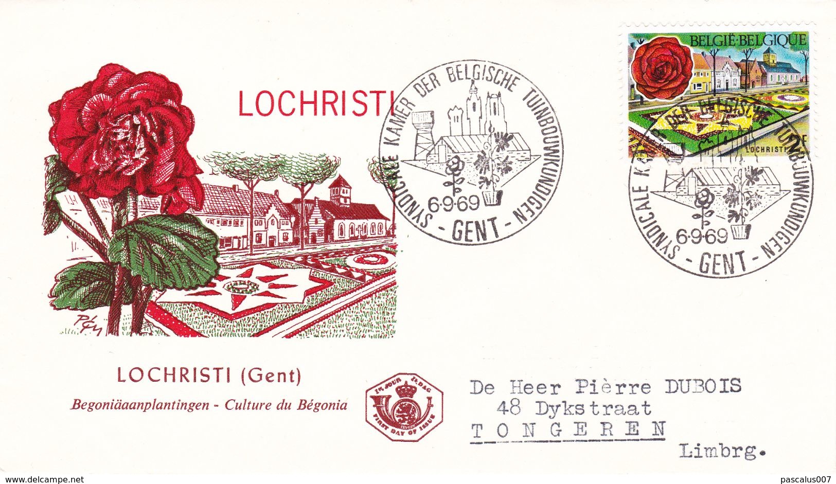 B01-173 BELG.1969 1501 & 1502 FDC Circulée Flora  Flore + Timbres Xx 5€ - 1961-1970