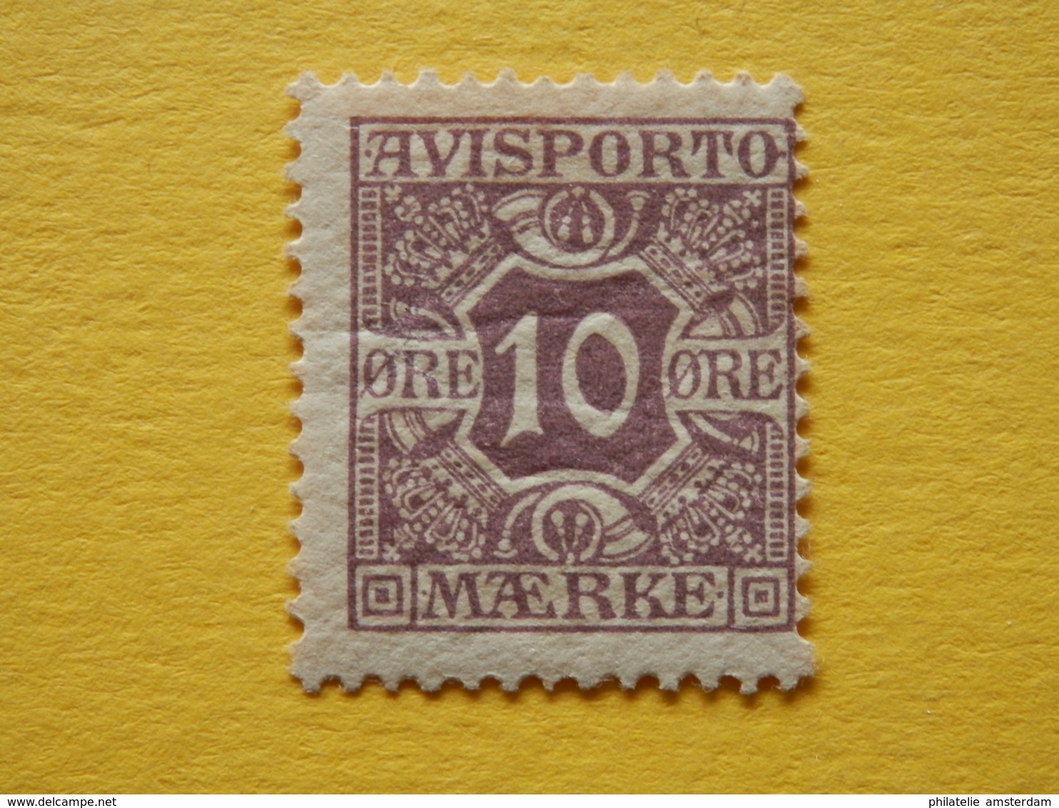 Denmark 1907, AVISPORTO MÆRKE: Mi 4, * - Fiscaux