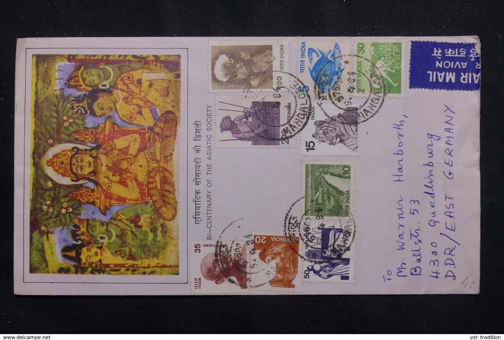 INDE - Enveloppe De Mangalore Pour L 'Allemagne En 1984 - L 65797 - Cartas & Documentos