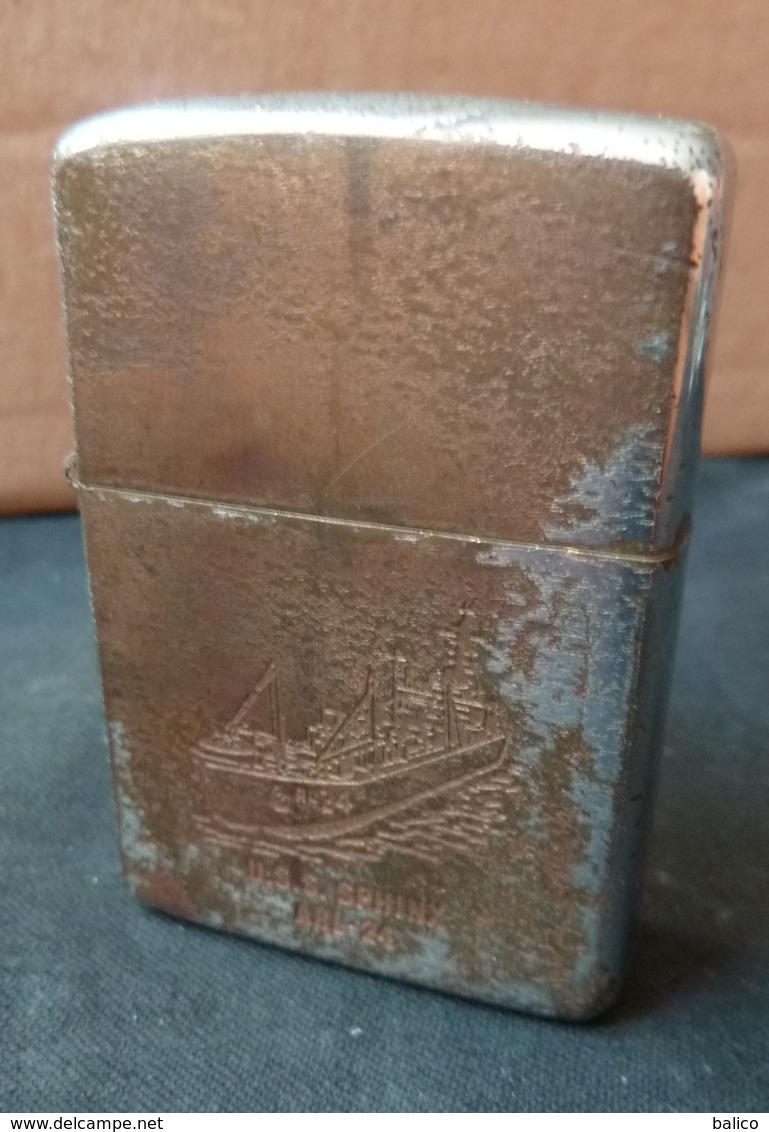 ZIPPO - U.S.S. SPHINX  APL 24 -  Retour Du Vietnam, Année 1967 - Réf, 762 - Zippo