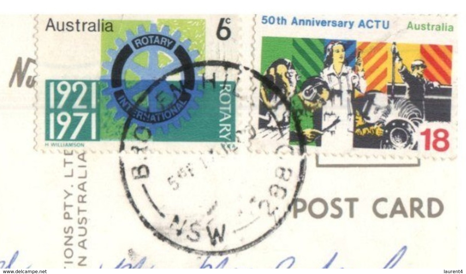 (G 1) Australia - NSW - Broken Hill - Flag Of Australia (with Stamps - Broken Hill