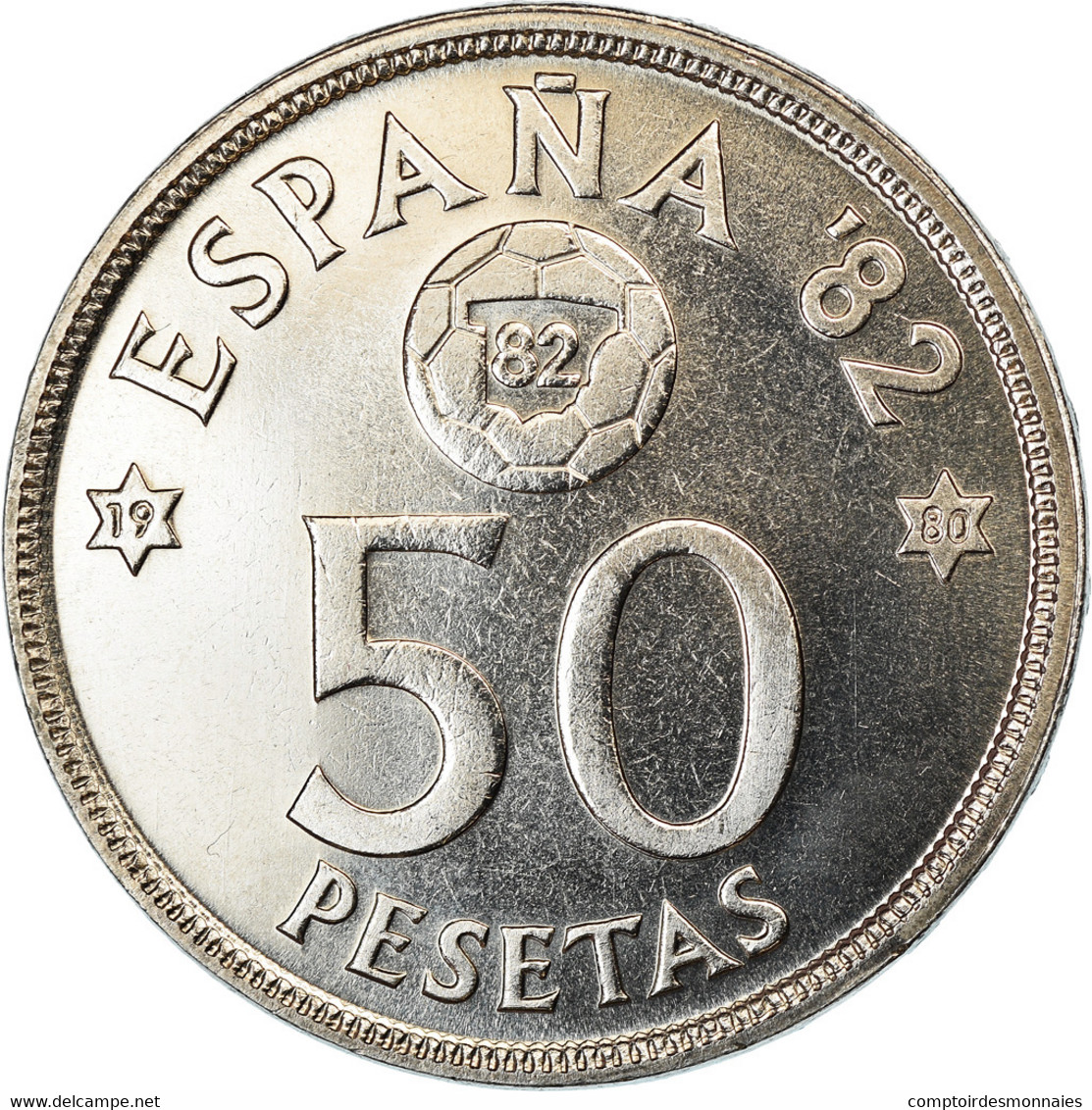 Monnaie, Espagne, Juan Carlos I, 50 Pesetas, 1980, SUP+, Copper-nickel, KM:819 - 50 Peseta