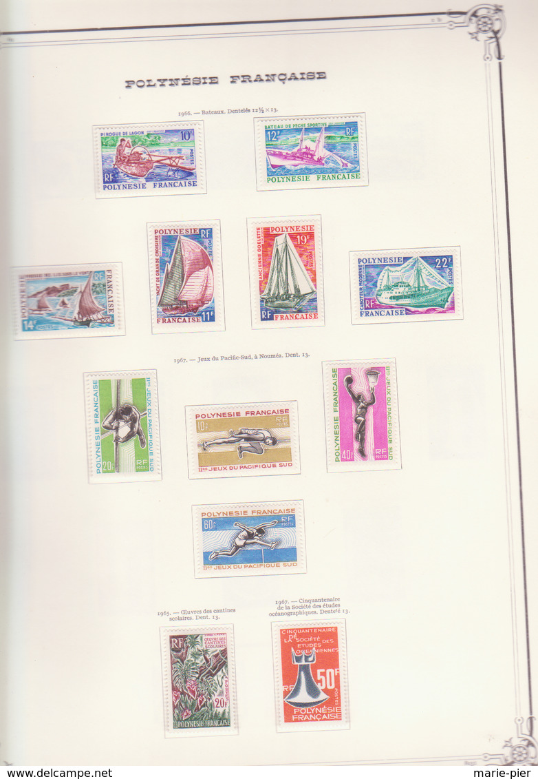 Timbres Polynésie Française, N°s 1 à 161 + PA + T + Service + BF - Collections, Lots & Séries