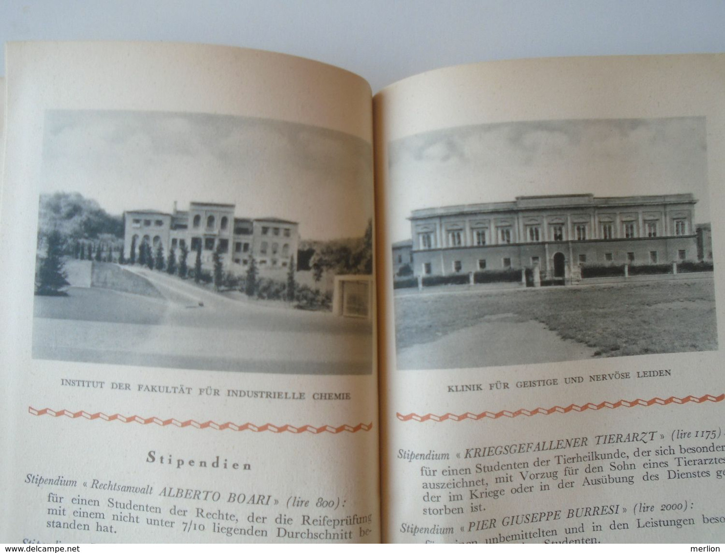 ZA296.1   Alma Mater Studiorum - Die Universität von BOLOGNA 1937- Italia Bologna University advertising booklet