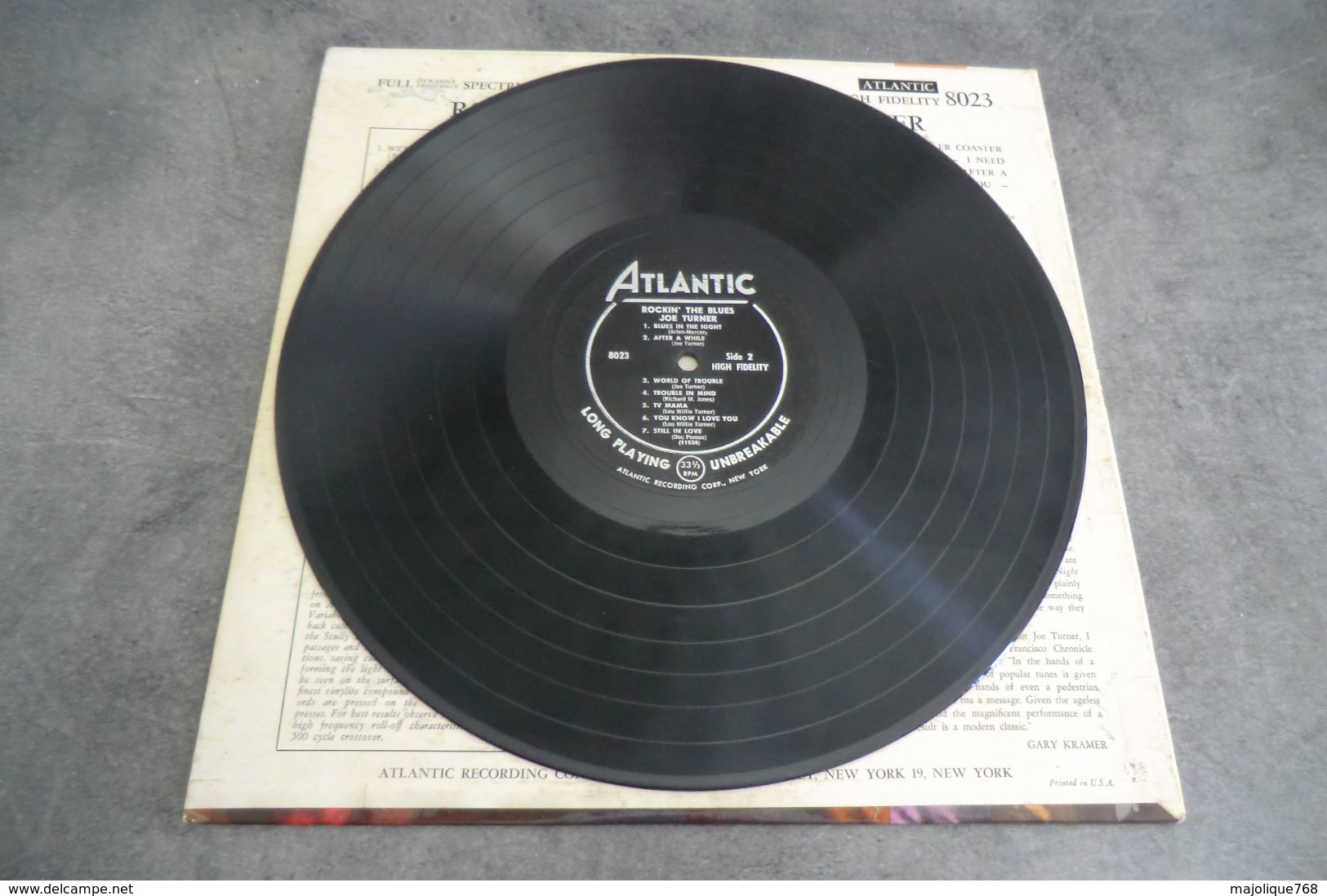 Disque - Joe Turner - Rocking The Blues - Atlantic 8023 - 1958 US - - Blues