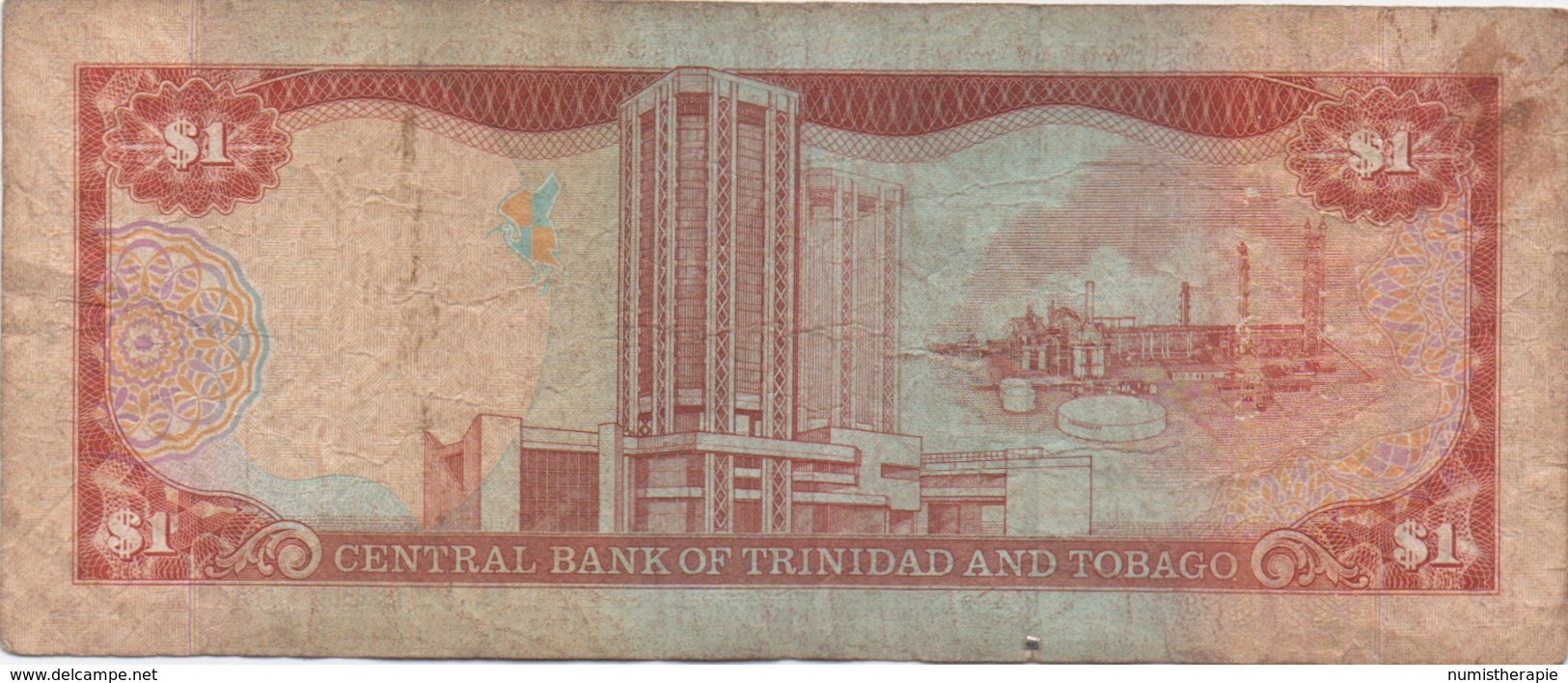Trinidad & Tobago : 1 Dollar Très Mauvais état - Trinidad En Tobago