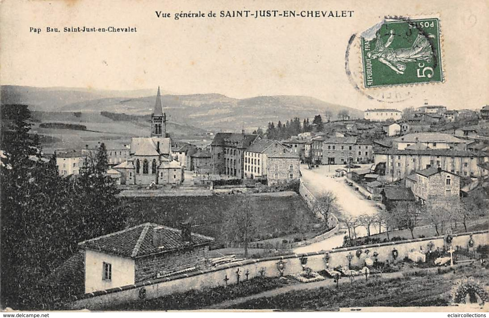 Saint Just En Chevalet       42         Vue Générale       (voir Scan) - Otros & Sin Clasificación