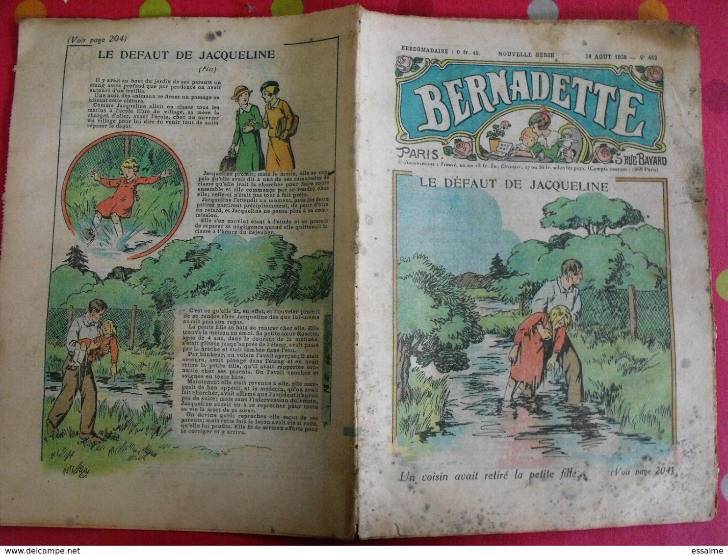 lot de 10 revues BD "Bernadette" de 1938. A redécouvrir. hébrard jobbé duval