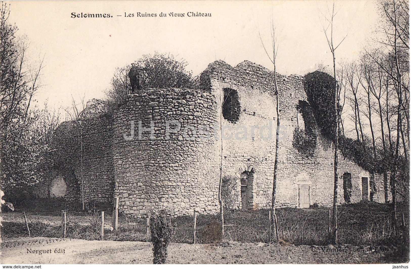 Selommes - Les Ruines Du Vieux Chateau - Castle Ruins - Old Postcard - France - Unused - Selommes