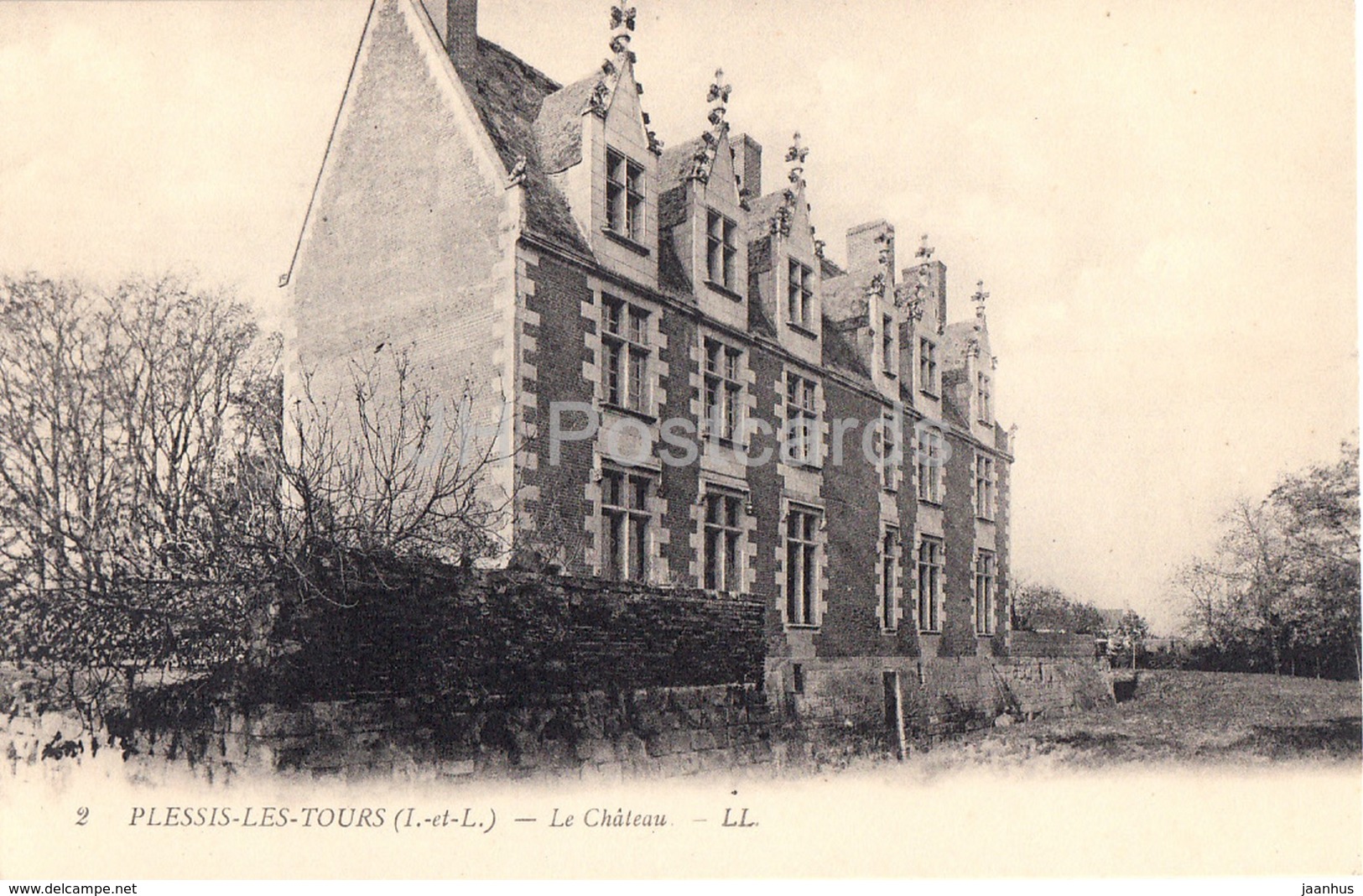 Plessis Les Tours - Le Chateau - Castle - 2 - Old Postcard - France - Unused - La Riche