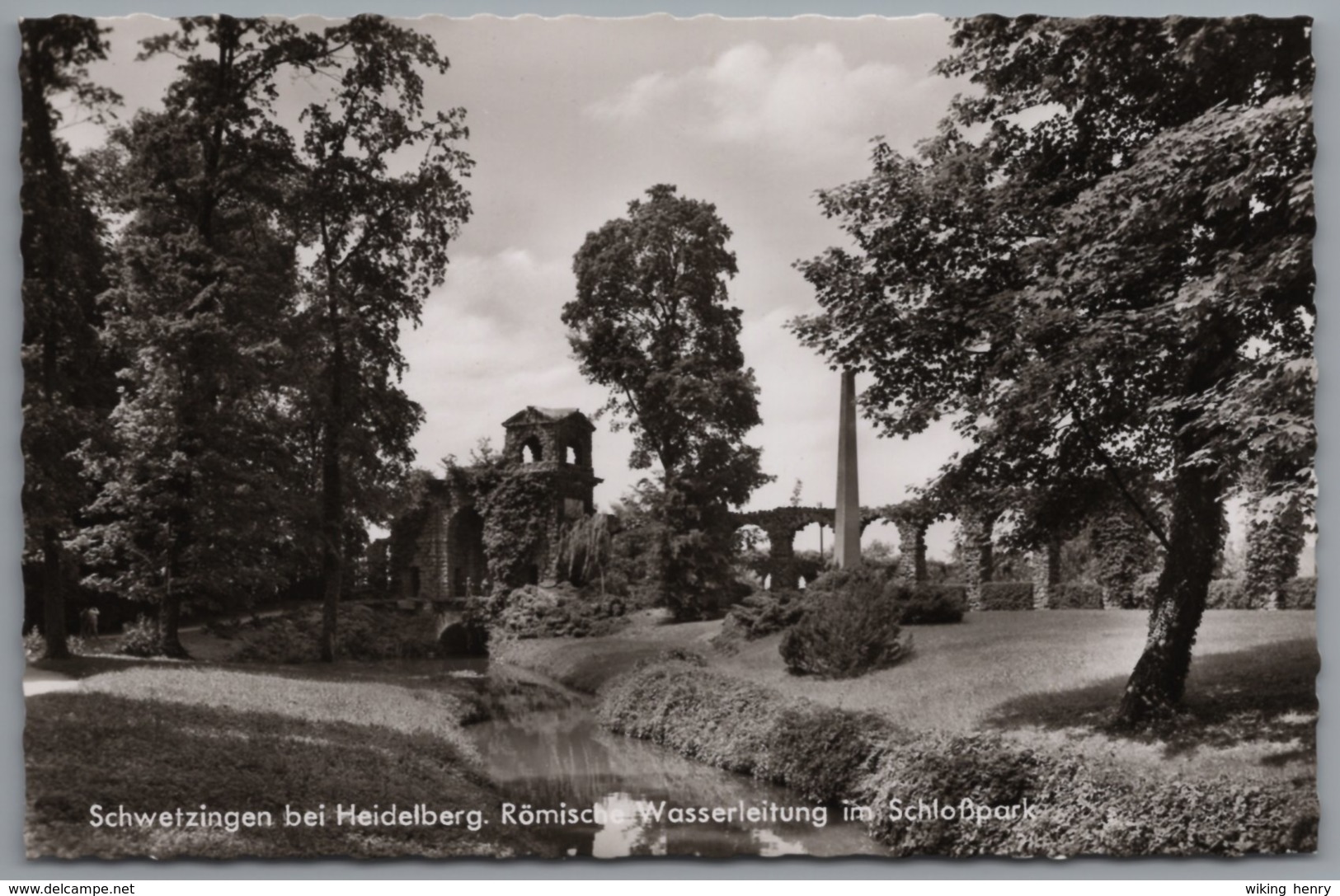 Schwetzingen - S/w Römische Wasserleitung Im Schloßpark - Schwetzingen