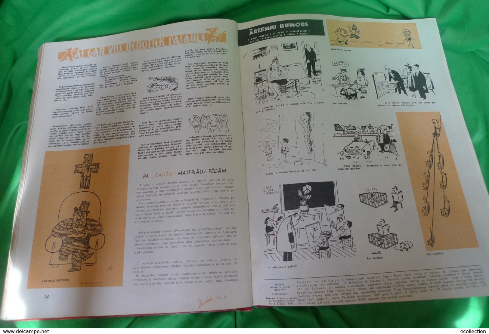 Comic Satire Humor Caricature Magazines Selection 48ps Complete Set 1968 1969 DADZIS Illustrated Book - Humor