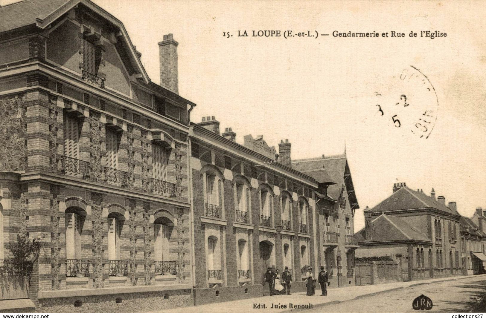 28-LA-LOUPE- GENDARMERIE ET RUE DE L'EGLISE - La Loupe