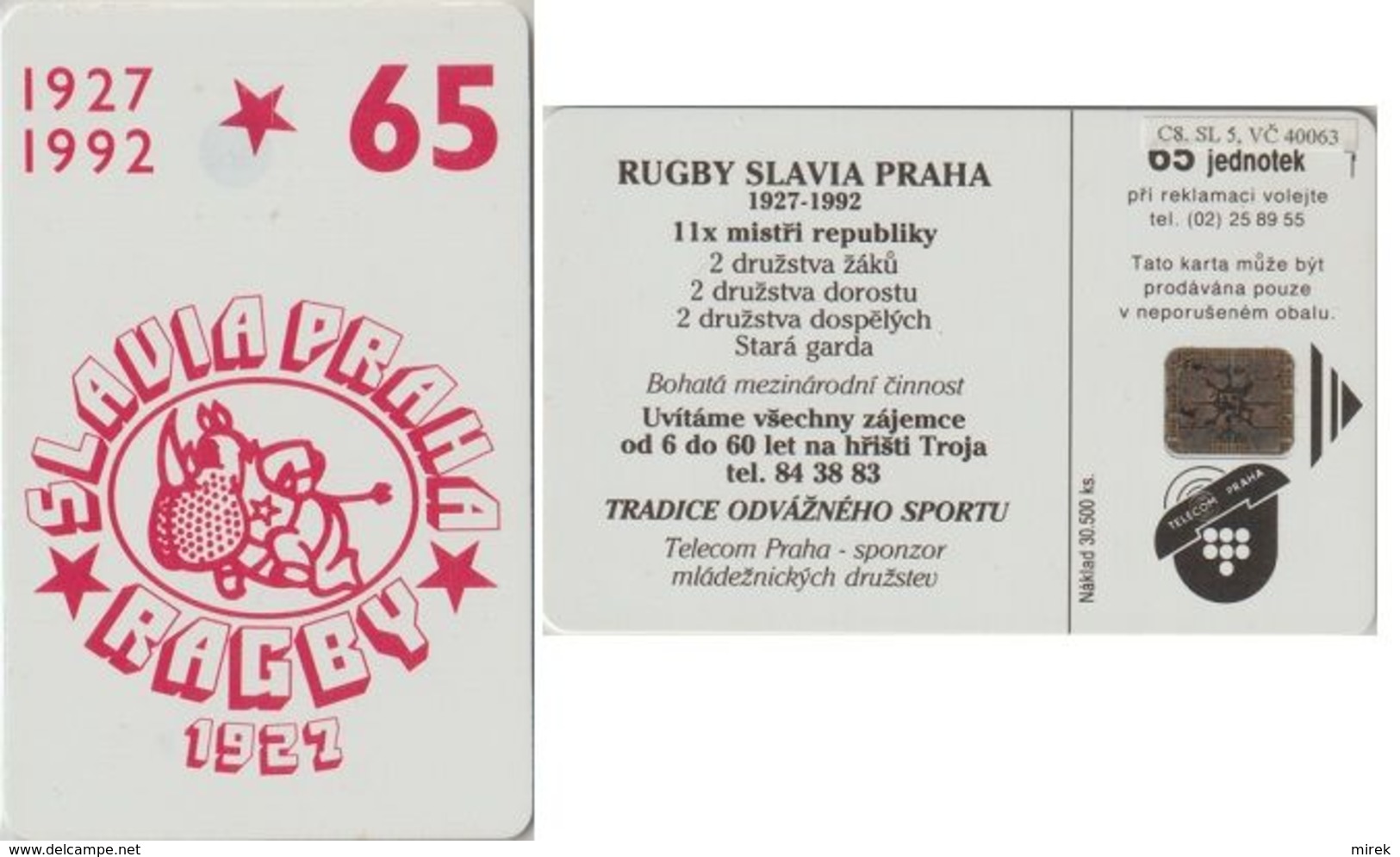 6/ Czechoslovakia; C8. SL5, CN: 40063 - Cecoslovacchia