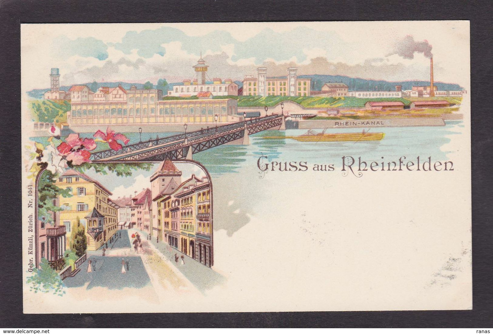 CPA Suisse Helvétia Schweiz Svizzera Non Circulé Litho Gruss Canton D' Argovie Rheinfelden - Rheinfelden