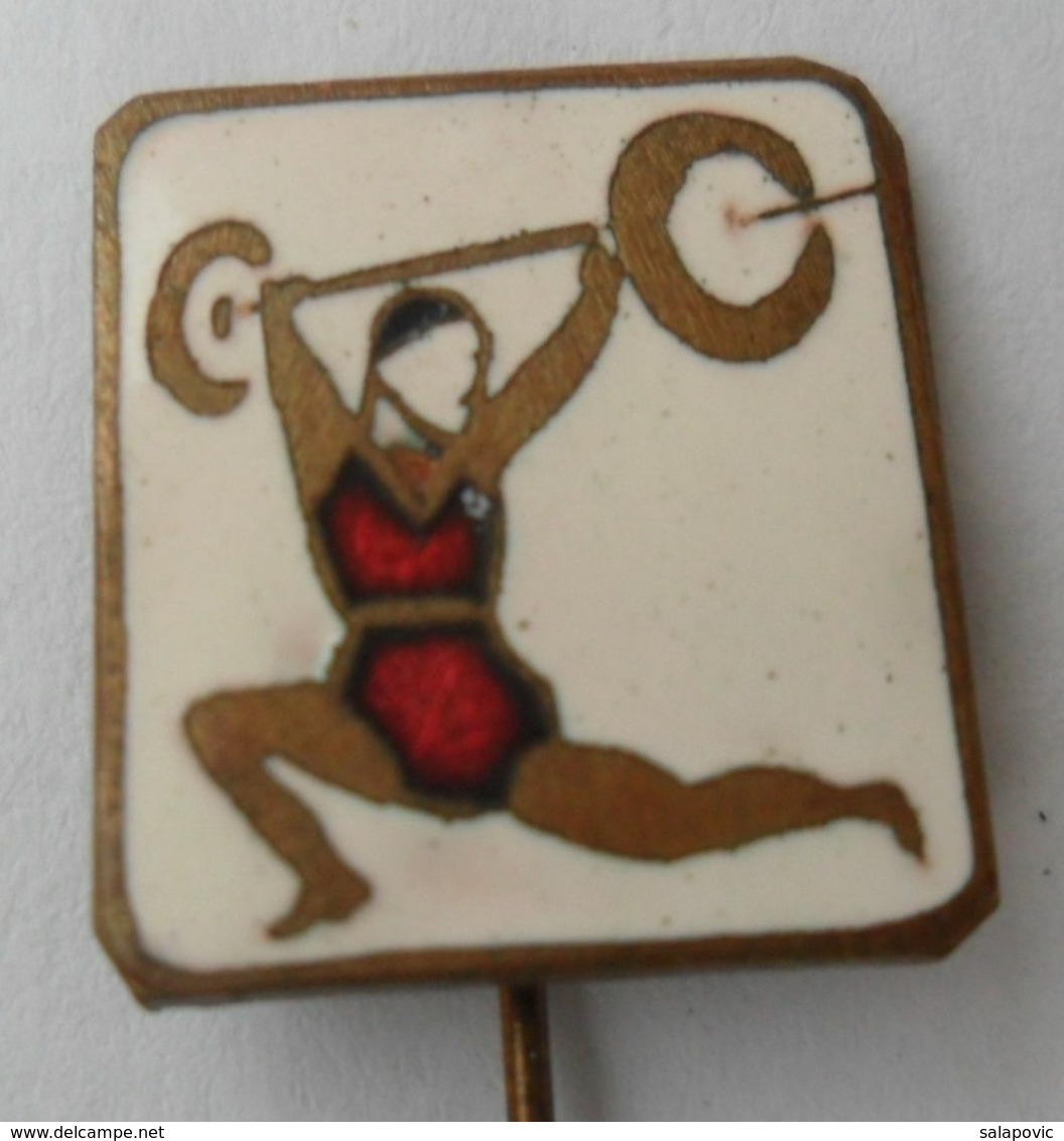 WEIGHTLIFTING  PINS BADGES P4/5 - Weightlifting