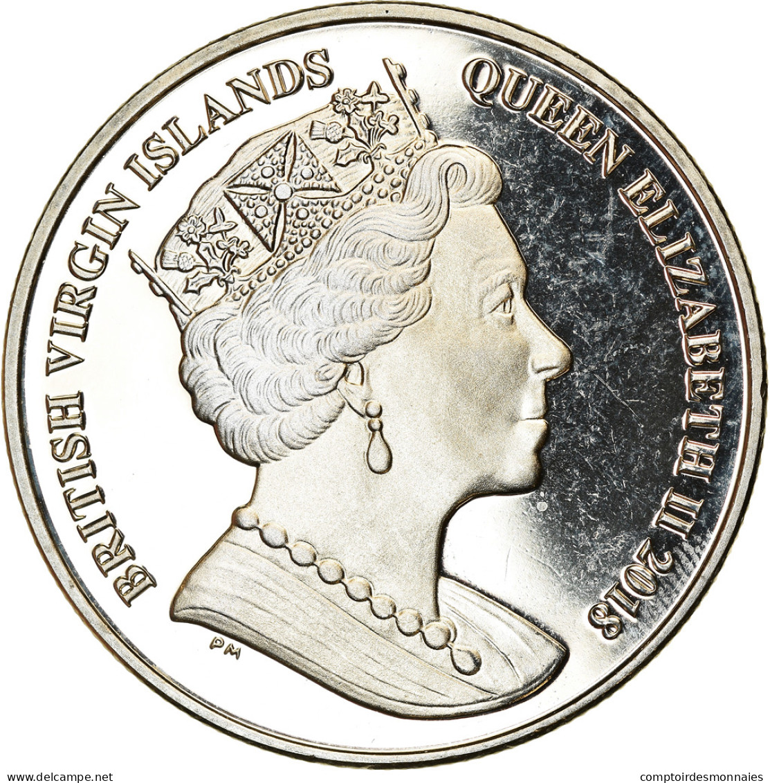 Monnaie, BRITISH VIRGIN ISLANDS, Dollar, 2018, Franklin Mint, Coupe Du Monde De - Iles Vièrges Britanniques