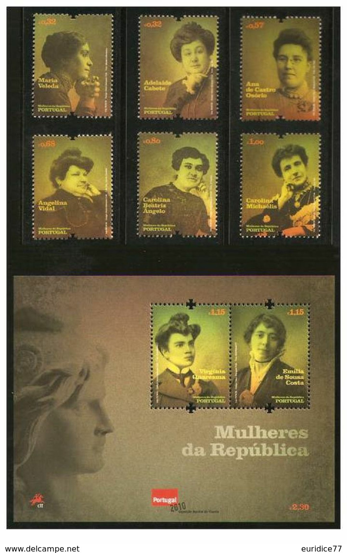 Portugal 2009 - Women Of The Portuguese Republic Stamp Set Mnh - Andere & Zonder Classificatie