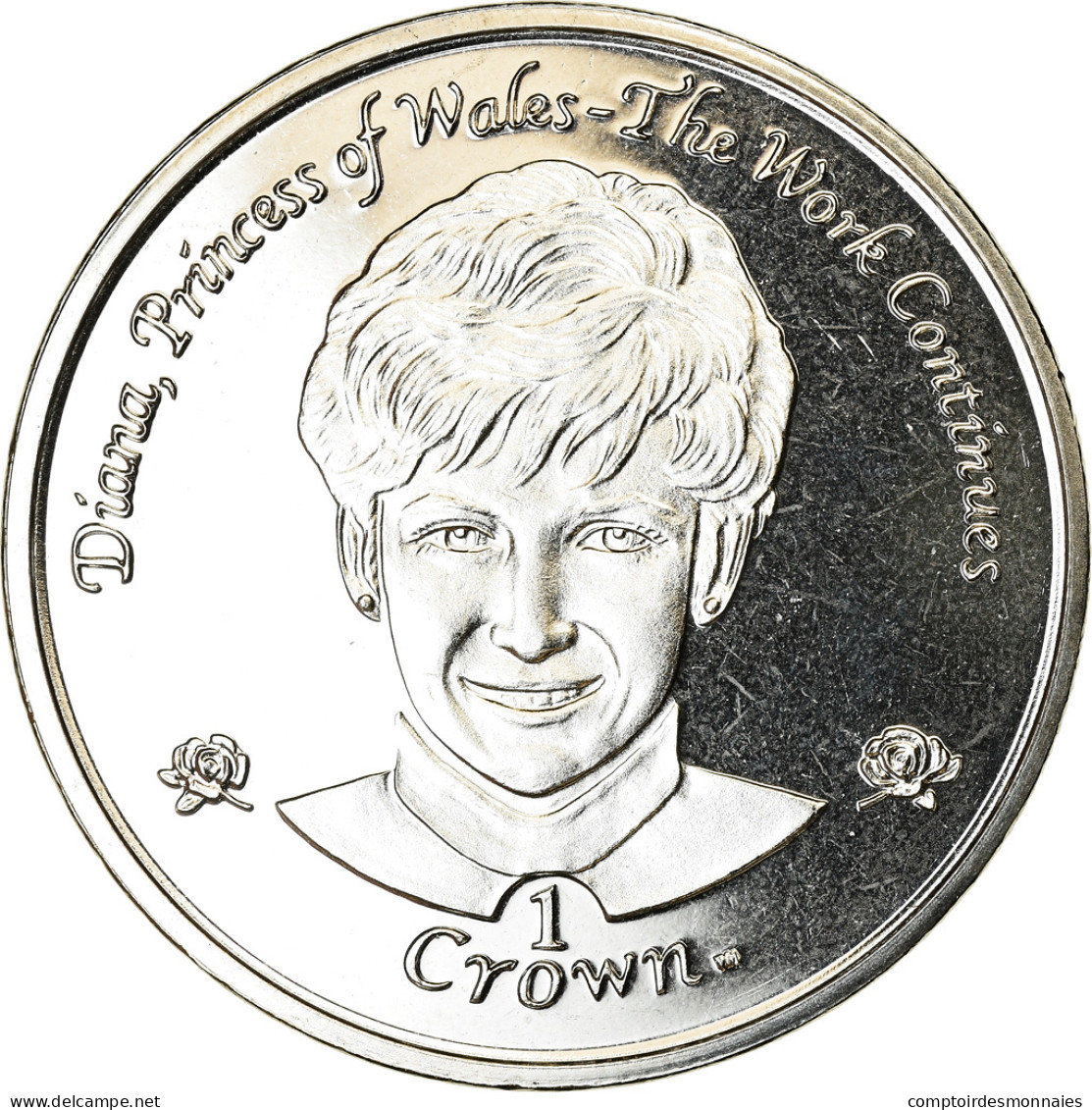 Monnaie, Isle Of Man, Crown, 2002, Pobjoy Mint, Lady Diana - Princesse De - Isle Of Man