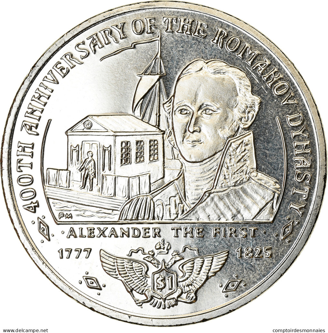 Monnaie, BRITISH VIRGIN ISLANDS, Dollar, 2013, Franklin Mint, Dynastie Romanov - Jungferninseln, Britische