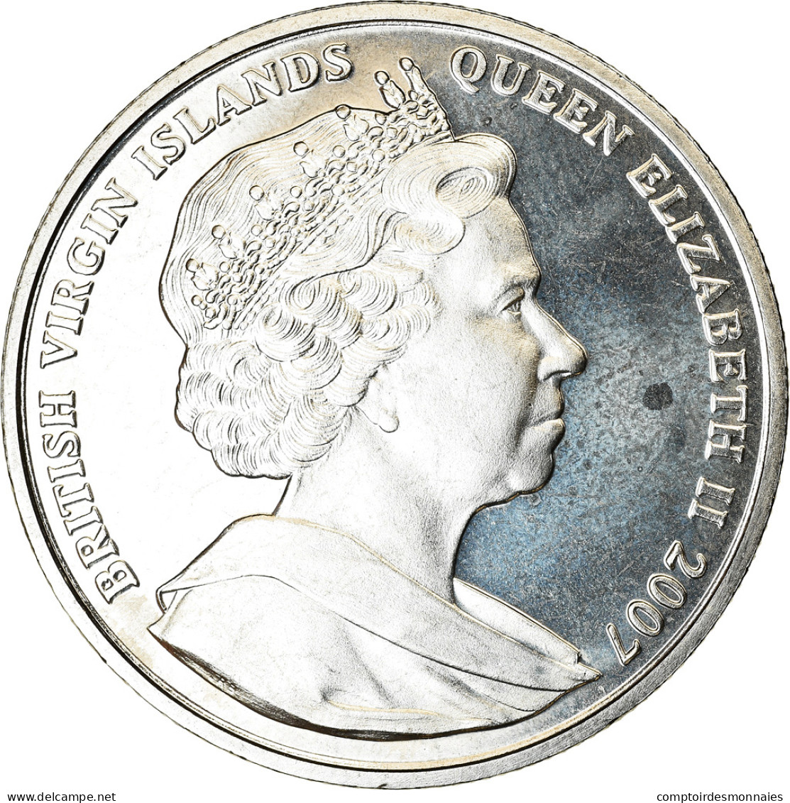 Monnaie, BRITISH VIRGIN ISLANDS, Dollar, 2007, Franklin Mint, Mère Teresa Et - Iles Vièrges Britanniques