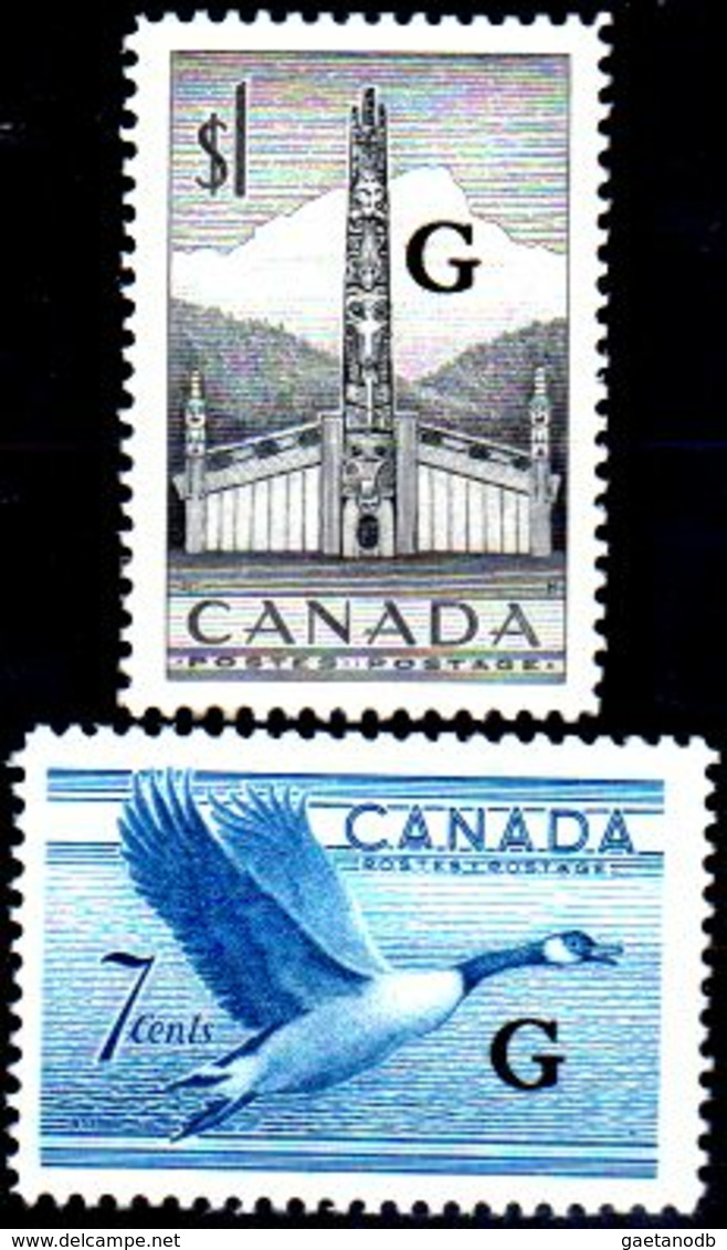 B356-Canada: SERVIZI 1953 (++) MNH - Senza Difetti Occulti - - Opdrukken