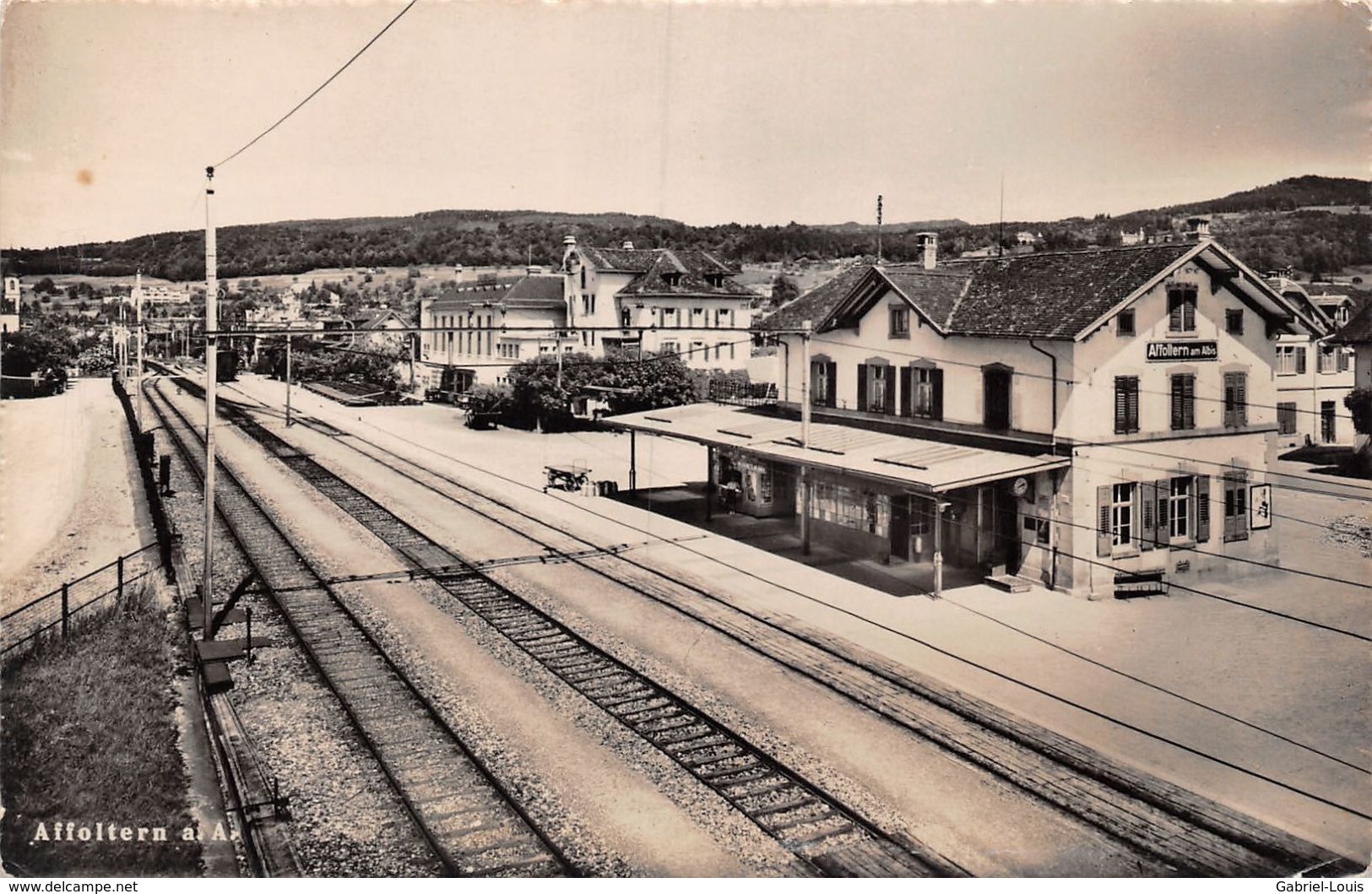 Gare - Bahnhof - Affoltern A Albis - Ligne De Chemin De Fer Station - Affoltern