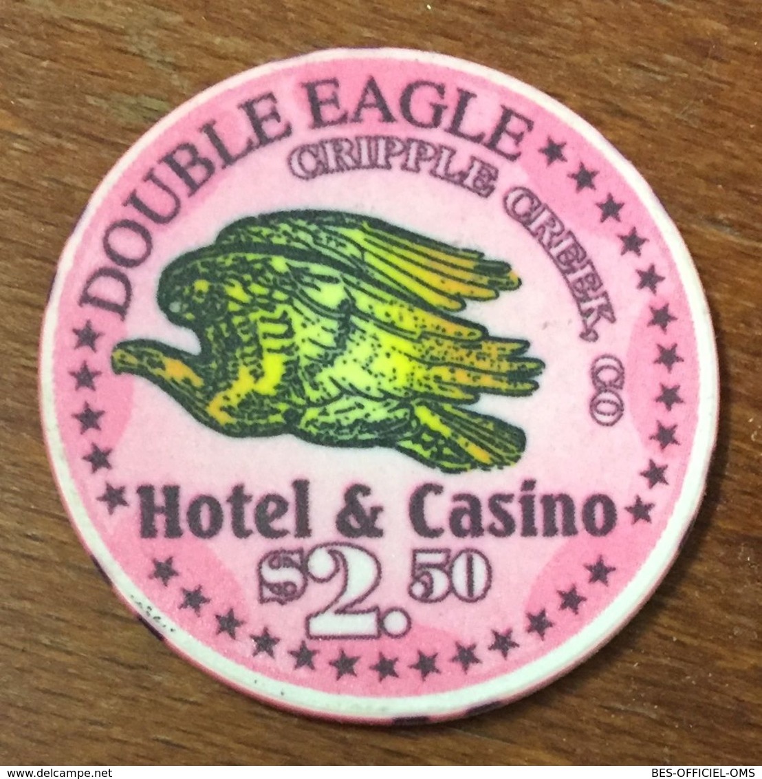 USA COLORADO CRIPPLE CREEK DOUBLE EAGLE CASINO CHIP $ 2,5 JETON TOKENS COINS GAMING - Casino