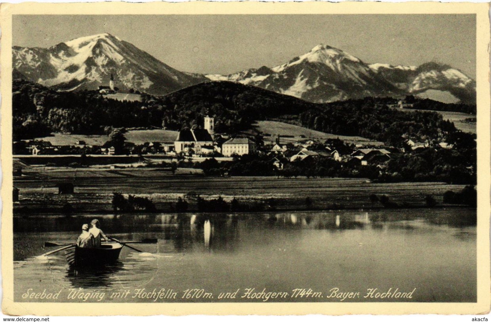 CPA AK Waging Am See Mit Hochfelln U. Hochgern - Panorama GERMANY (1034236) - Waging