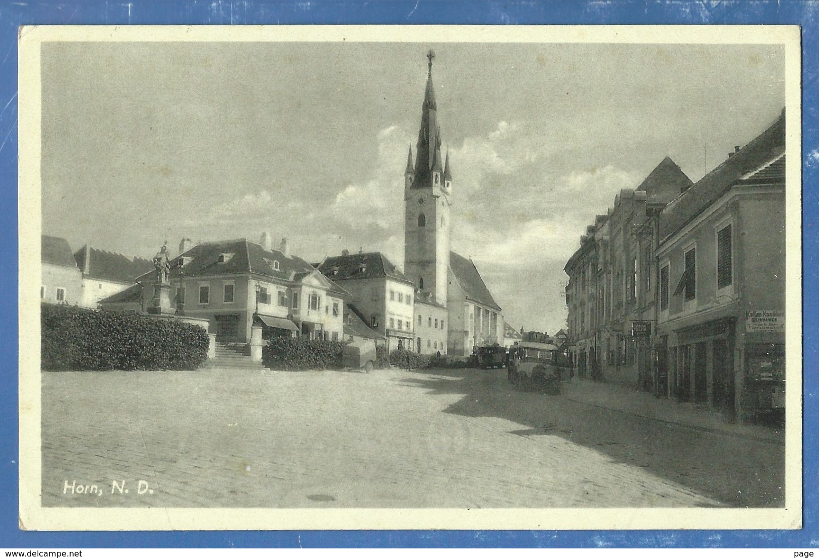 Horn,Straßenansicht,Feldpost,1941,Infanterie-Ersatzbatallion II/486,6.Kompanie, - Horn