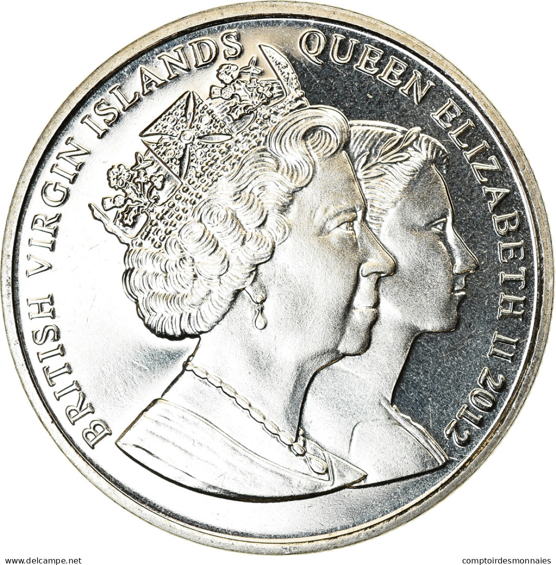 Monnaie, BRITISH VIRGIN ISLANDS, Dollar, 2012, Franklin Mint, Gymnastique, SPL - Iles Vièrges Britanniques