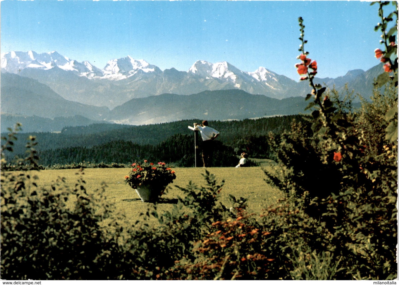 Kurhaus Chuderhüsi - Röthenbach I. Emmental - Blick Auf Blümlisalpgruppe (02839) - Röthenbach Im Emmental