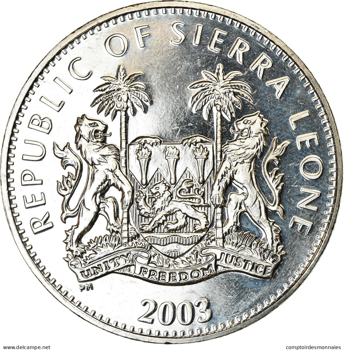 Monnaie, Sierra Leone, Dollar, 2003, British Royal Mint, Jeux Olympiques - Sierra Leone