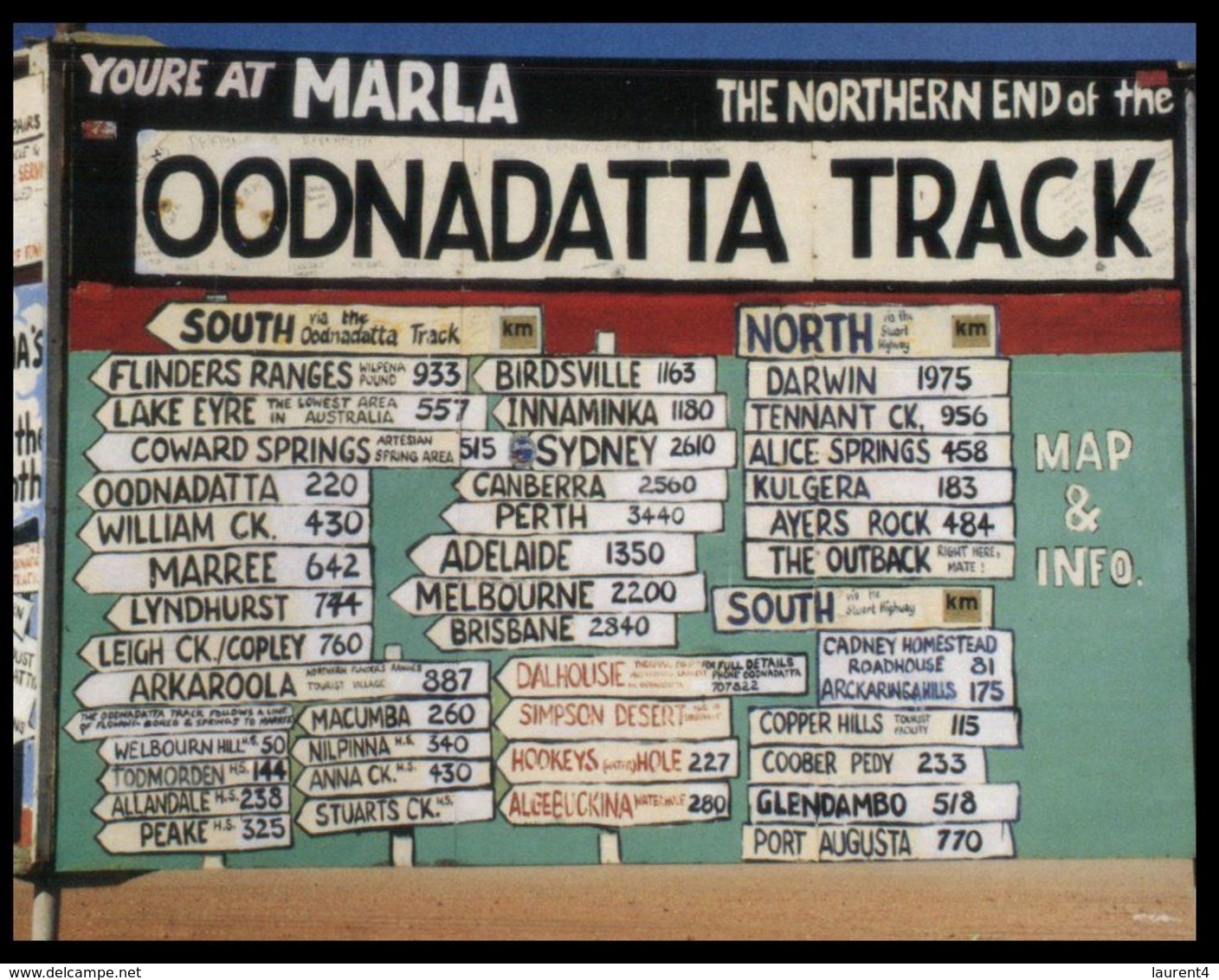 (I 11) Australia - WA - Oodnadatta Track Road Sign (MB12) - Andere & Zonder Classificatie