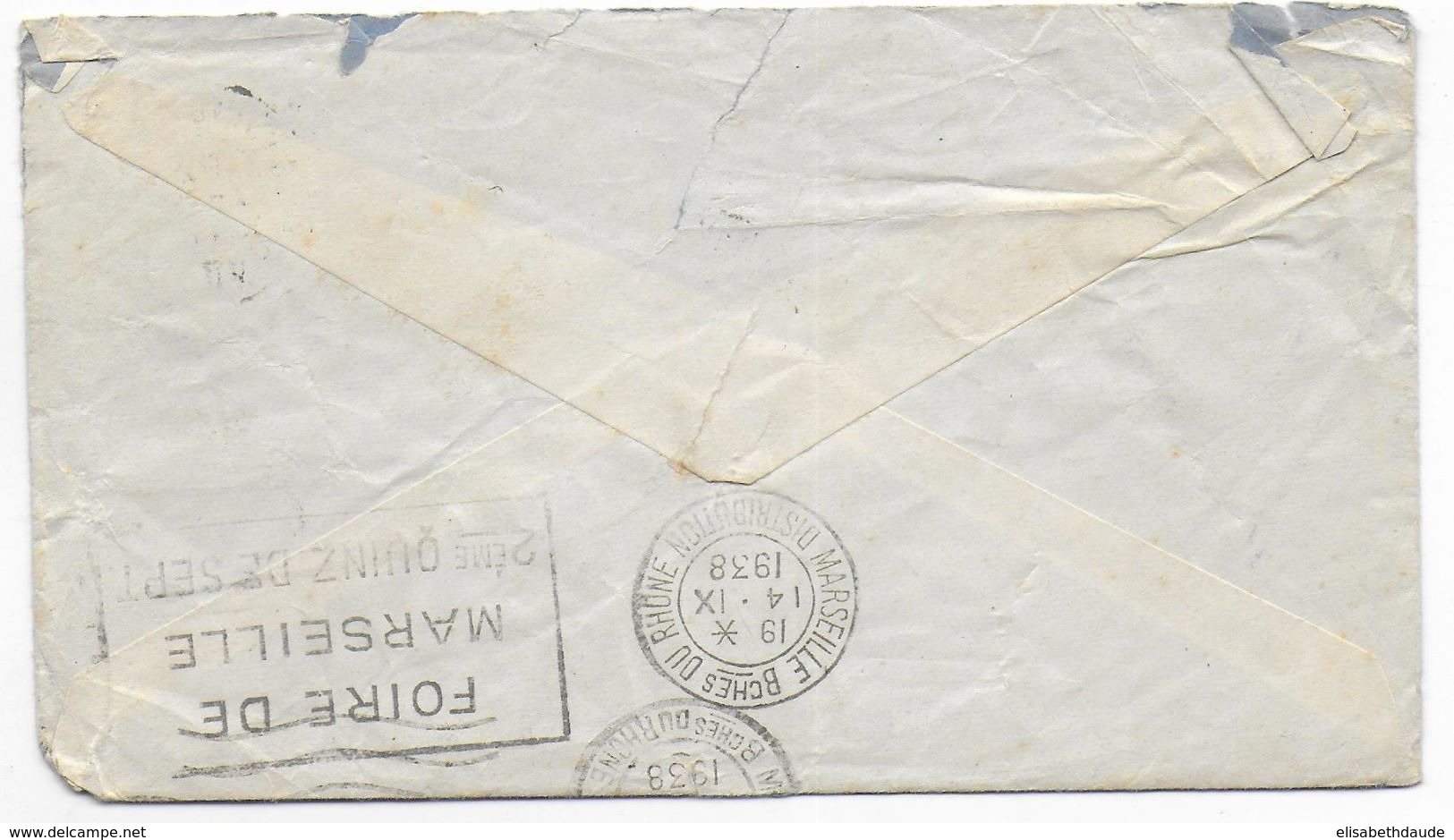 GUINEE - 1938 - ENVELOPPE Par AVION De CONAKRY => MARSEILLE - Lettres & Documents