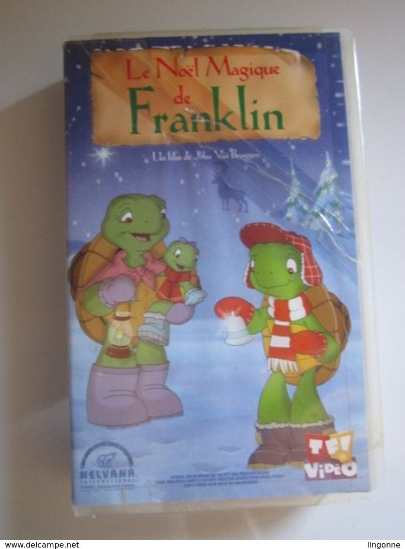 CASSETTE VIDEO VHS  FRANKLIN LE NOEL MAGIQUE DE FRANKLIN  (jaquette Abimée) - Cartoons