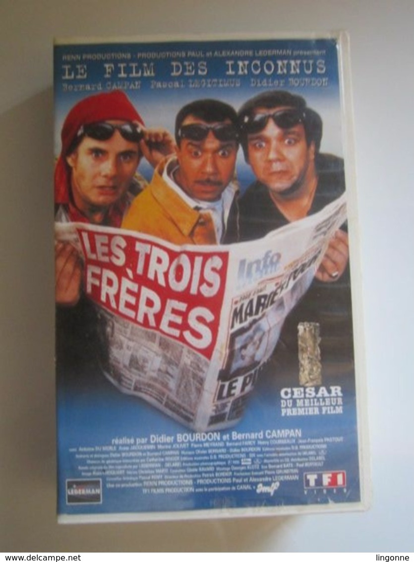 CASSETTE VIDEO VHS LES TROIS FRERES Des INCONNUS - Comedy