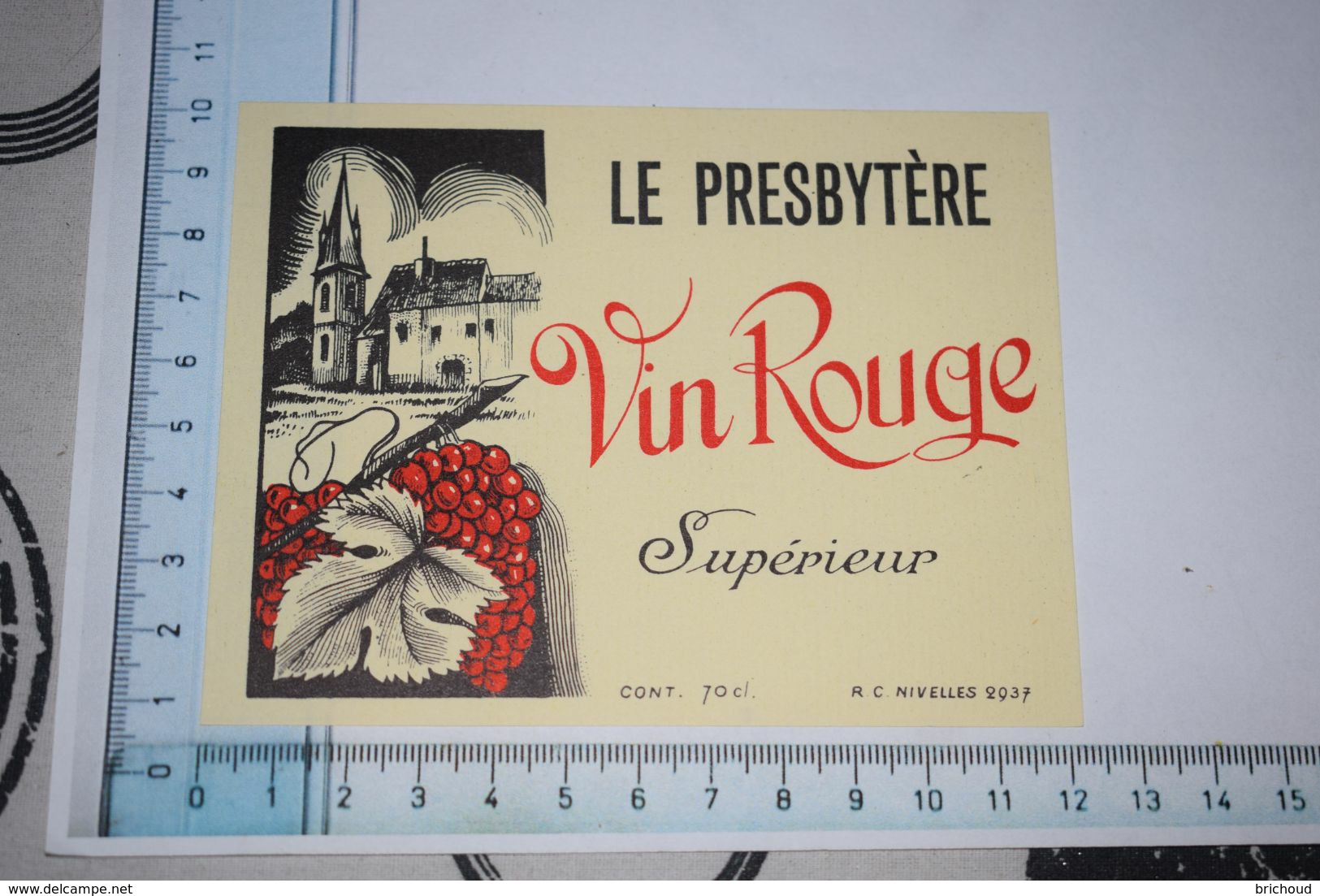 Le Presbytère Vin Rouge Supérieur Nivelle 70 Cl - Religiöses