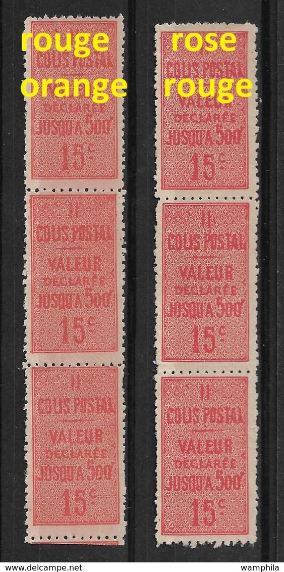 France Colis Postaux N°30(*) Variété De Couleur - Ungebraucht