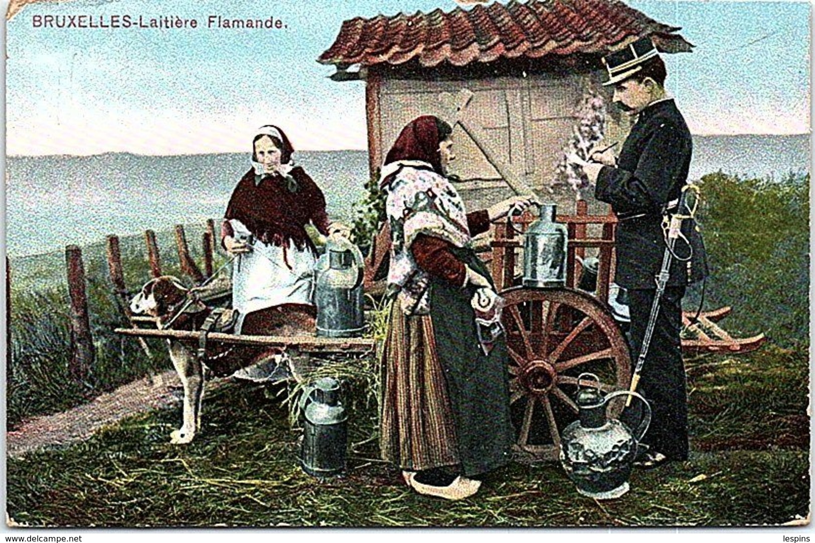 BELGIQUE - BRUXELLES - Laitière Flamande - Old Professions