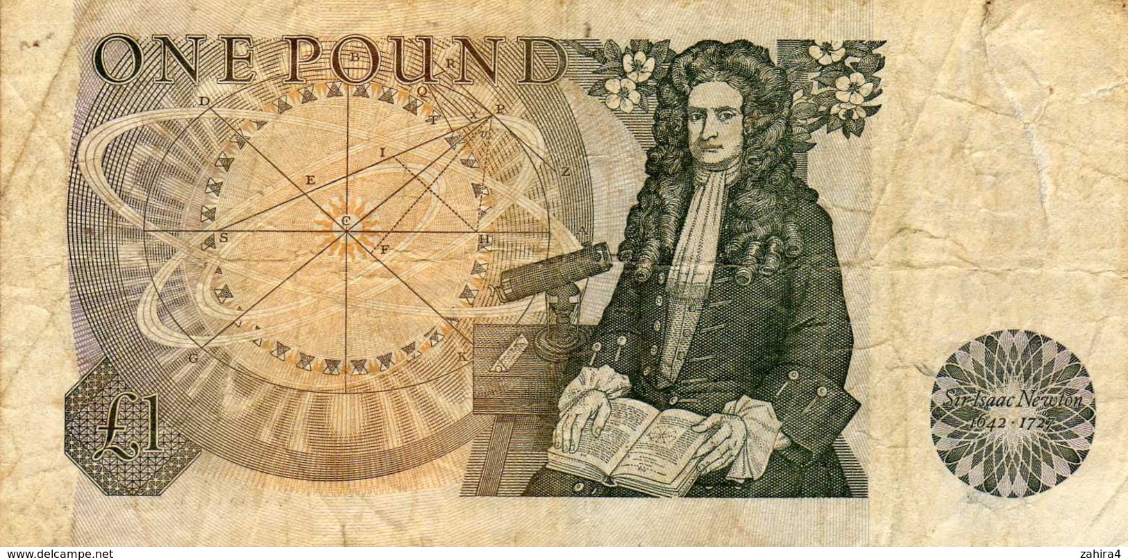 Bank Of England One Pound L1 - Isaac Newton - Elisabeth - C33N  042705 - 1 Pond