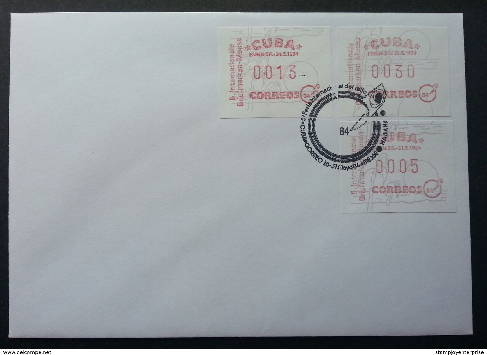 Cuba 1984 ATM (Frama Label Stamp FDC) *rare - Brieven En Documenten