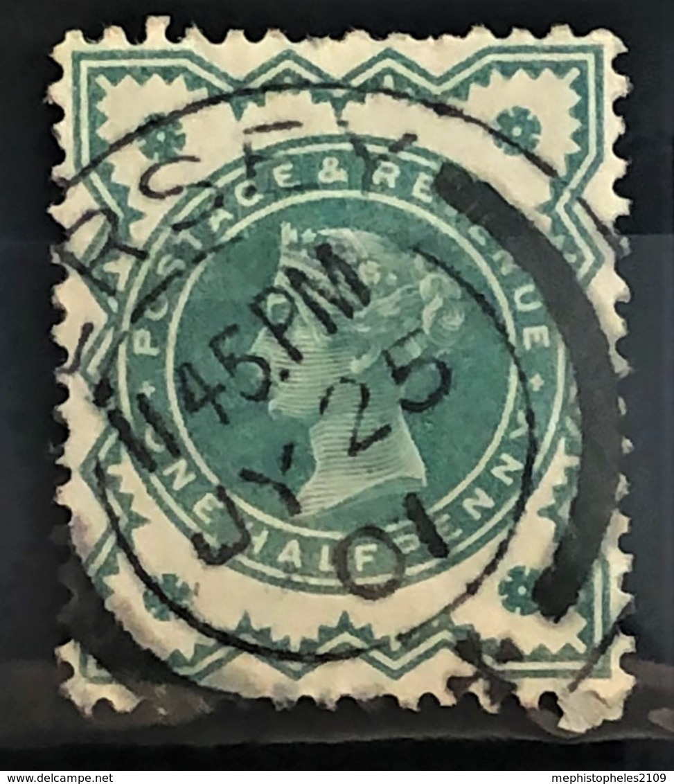 GREAT BRITAIN 1900 - Canceled - Sc# 125 - 0.5d - Gebraucht