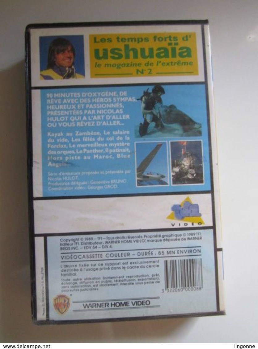 CASSETTE VIDEO VHS USHUAÏA Nicolas HULOT Le Magazine De L'extrême. - Documentaire