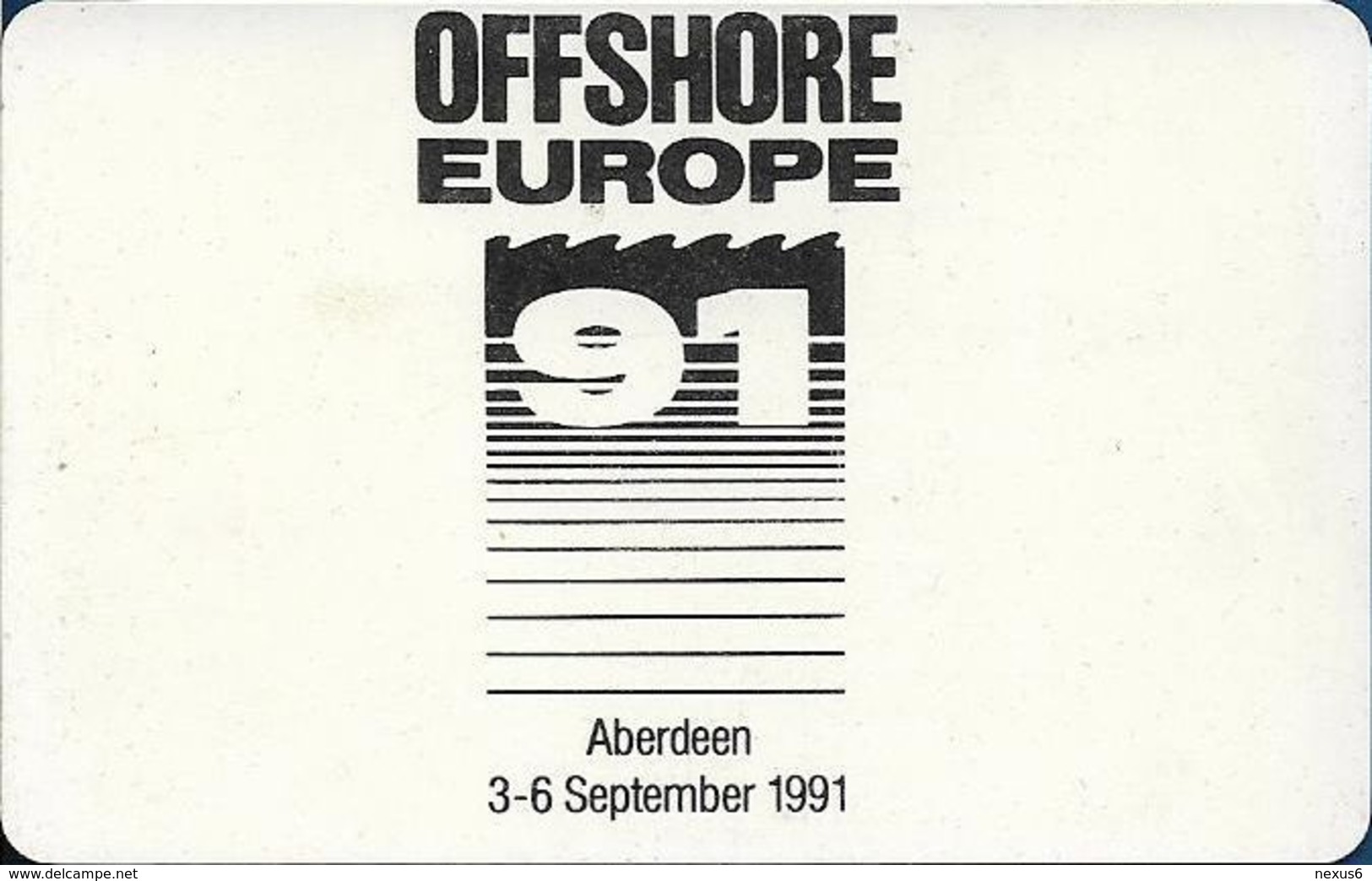 UK - Intern. Payphones Scotland (Autelca) - Offshore Europe '91, 50Units, 08.1991, 3.000ex, Used - [ 8] Firmeneigene Ausgaben