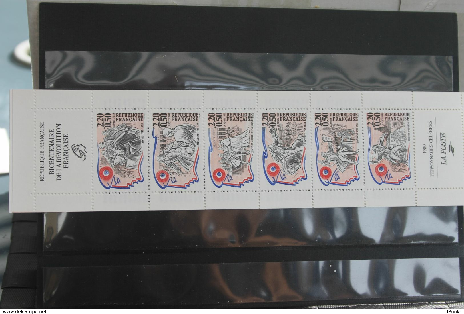 France 1989, postfrisch, Frankreich Jahrgang 1989, 54 Werte; 2 Blöcke, 3 MH, überkomplett, 5 Steckkarten