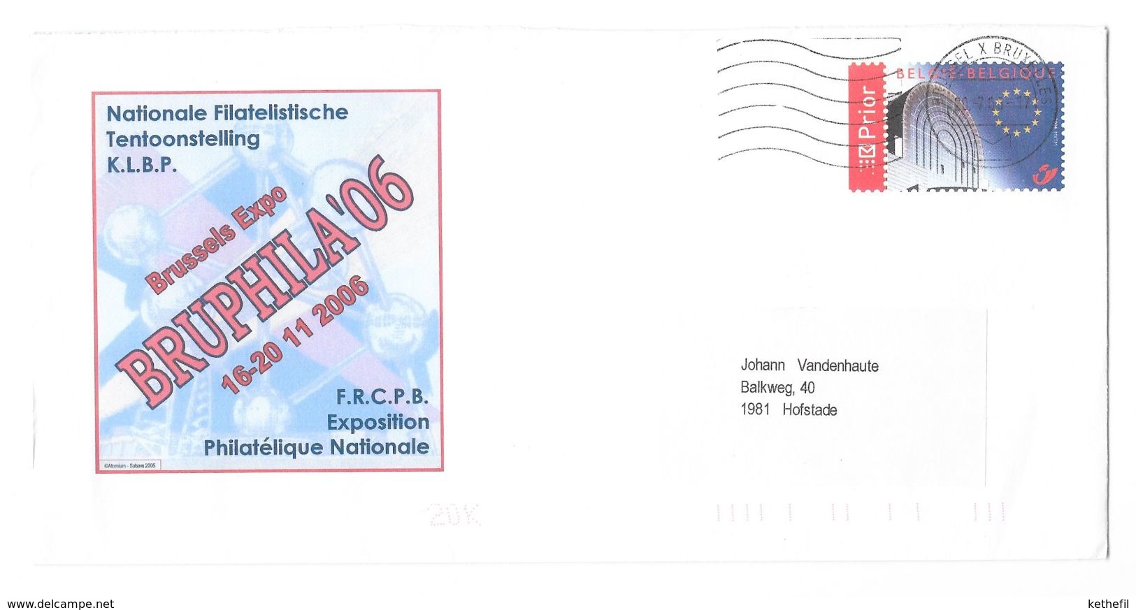 Bruphila 2006 Nationale Filatelistische Tentoonstelling Repiqué - Letter Covers