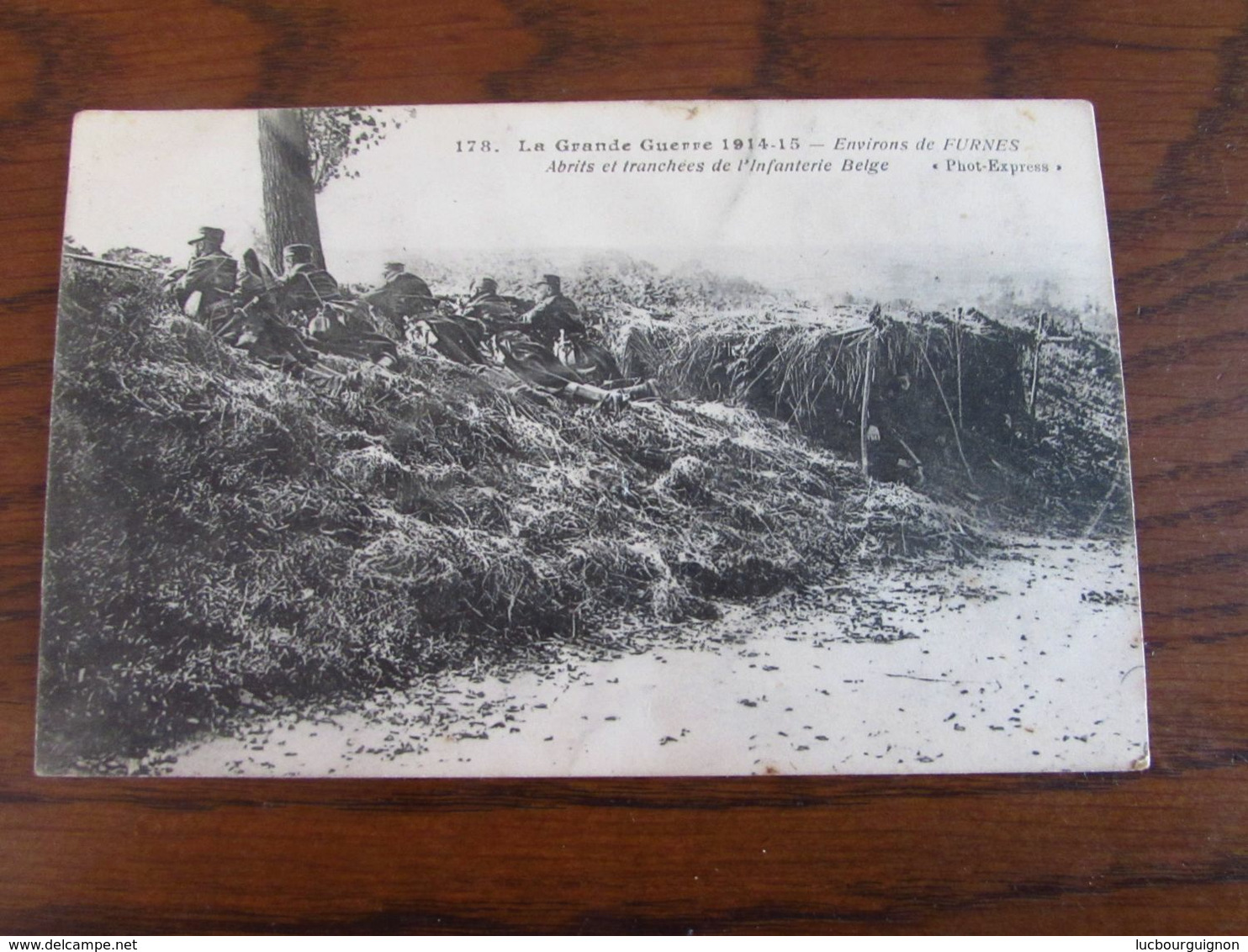 Carte Vue De FURNES En S.M. Oblitérée POPERINGHE Pour VEURNE En 1915 (territoire Non Envahi) - Zone Non Occupée